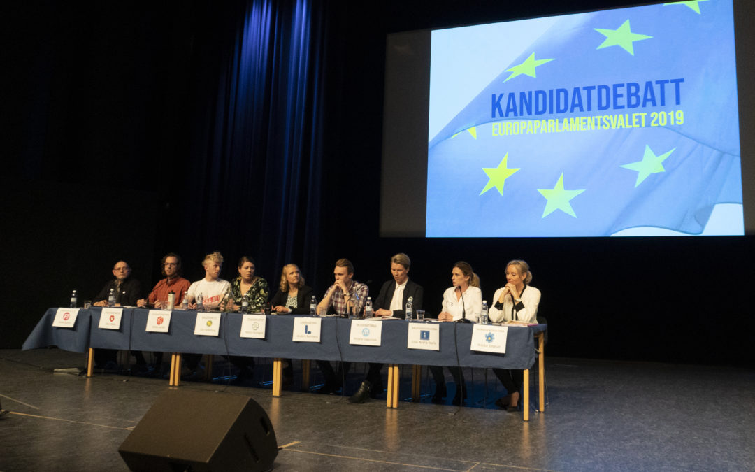 Stor kandidatdebatt i Aula Nordica inför EU-valet